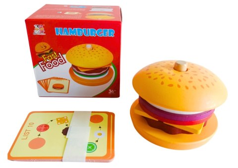 Hamburger Drewniany 8 El Karty Z Przepisami 10 Szt Hamburger Drewniany 8 El Karty Z Przepisami 10 Szt