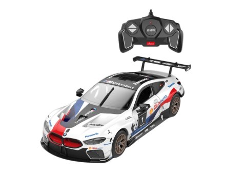 Klocki Konstrukcyjne Auto Rastar RC 1:18 BMW M8 GTE Białe 66 Elementów Klocki Konstrukcyjne Auto Rastar RC 1:18 BMW M8 GTE Białe 66 Elementów