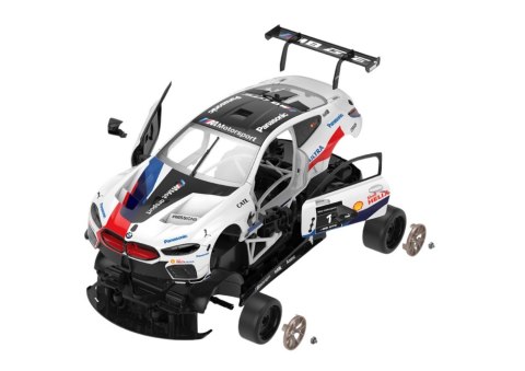 Klocki Konstrukcyjne Auto Rastar RC 1:18 BMW M8 GTE Białe 66 Elementów Klocki Konstrukcyjne Auto Rastar RC 1:18 BMW M8 GTE Białe 66 Elementów