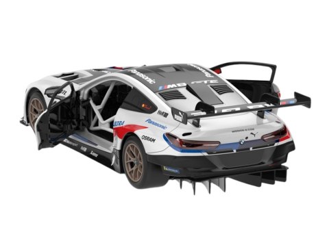 Klocki Konstrukcyjne Auto Rastar RC 1:18 BMW M8 GTE Białe 66 Elementów Klocki Konstrukcyjne Auto Rastar RC 1:18 BMW M8 GTE Białe 66 Elementów