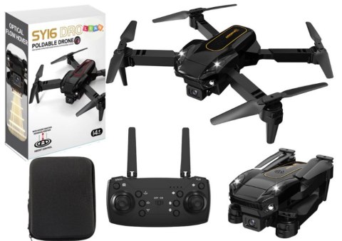 Zdalnie Sterowany Dron Z Kamerą 4K SY16 Czarny Pokrowiec Zdalnie Sterowany Dron Z Kamerą 4K SY16 Czarny Pokrowiec