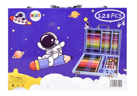 Zestaw Artystyczny W Walizce Z Kosmonautą Niebieska 128 EL Zestaw Artystyczny W Walizce Z Kosmonautą Niebieska 128 EL