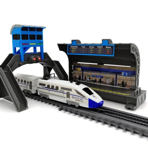 Zestaw Kolejka Elektryczna Pociąg Tory Most Zwodzony 366cm Zestaw Kolejka Elektryczna Pociąg Tory Most Zwodzony 366cm