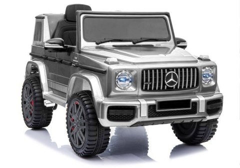 Auto na akumulator Mercedes G63 Srebrny Lakier Auto na akumulator Mercedes G63 Srebrny Lakier