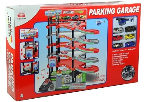 Garaż Parking 5 Pięter Zjeżdżalnia Winda + Pojazdy Garaż Parking 5 Pięter Zjeżdżalnia Winda + Pojazdy