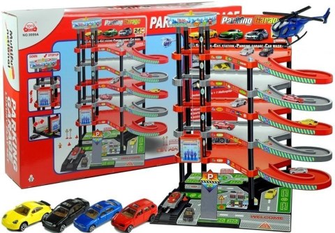 Garaż Parking 5 Pięter Zjeżdżalnia Winda + Pojazdy Garaż Parking 5 Pięter Zjeżdżalnia Winda + Pojazdy