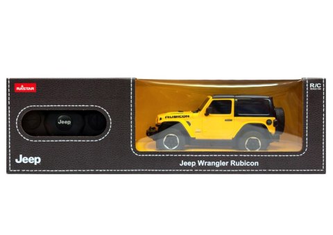 Auto RC 1:24 Jeep Wrangler żółte Auto RC 1:24 Jeep Wrangler żółte
