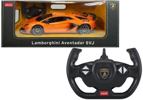 Auto R/C Lamborghini Aventador Rastar 1:14 Pomarańczowy Auto R/C Lamborghini Aventador Rastar 1:14 Pomarańczowy