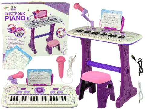 Elektryczne Pianino Keyboard Dla Dzieci Różowy Nuty USB Elektryczne Pianino Keyboard Dla Dzieci Różowy Nuty USB