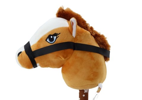 Pluszowa Głowa Konia Na Kiju Hobby Horse Koń Krótkowłosy Brązowy Dźwięki Pluszowa Głowa Konia Na Kiju Hobby Horse Koń Krótkowłosy Brązowy Dźwięki