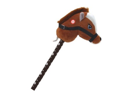 Pluszowa Głowa Konia Na Kiju Hobby Horse Koń Krótkowłosy Ciemnobrązowy Dźwięki Pluszowa Głowa Konia Na Kiju Hobby Horse Koń Krótkowłosy Ciemnobrązowy Dźwięki