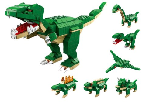 Klocki Konstrukcyjne Dinozaury 6w1 Zestaw DIY Dinozaur 1000 ele. Klocki Konstrukcyjne Dinozaury 6w1 Zestaw DIY Dinozaur 1000 ele.