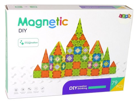 Magnetyczne Klocki Konstrukcyjne Zamek 79 Elementów Magnetyczne Klocki Konstrukcyjne Zamek 79 Elementów