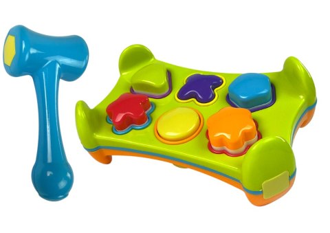 Sorter Edukacyjny Dwustronny Wbijanka Młotkiem Klocki Kształty Sorter Edukacyjny Dwustronny Wbijanka Młotkiem Klocki Kształty