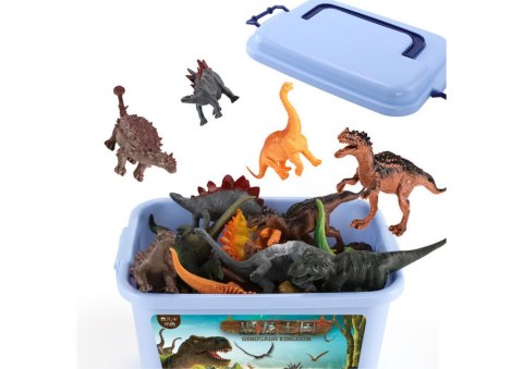 Figurki dinozaurów w walizce 46el Figurki dinozaurów w walizce 46el