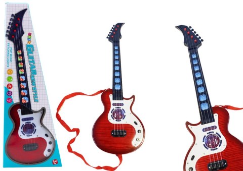 Gitara Elektryczna Dla Dzieci Światła Melodie Czerwona Gitara Elektryczna Dla Dzieci Światła Melodie Czerwona