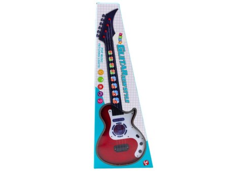 Gitara Elektryczna Dla Dzieci Światła Melodie Czerwona Gitara Elektryczna Dla Dzieci Światła Melodie Czerwona