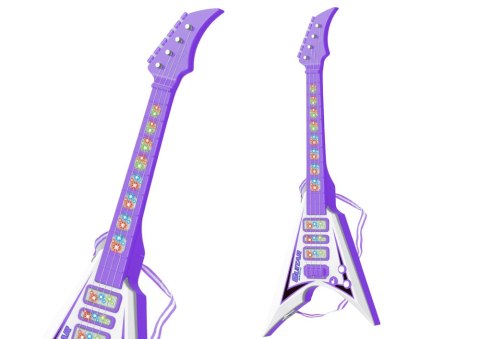 Gitara Elektryczna Dla Dzieci Światła Melodie Fioletowa Gitara Elektryczna Dla Dzieci Światła Melodie Fioletowa