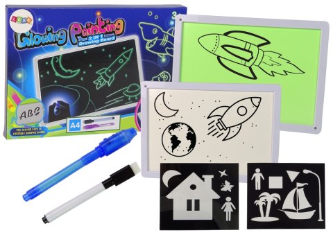Podświetlana Tablica Do Rysowania Glowing Paint 2w1 Tablet A4 Podświetlana Tablica Do Rysowania Glowing Paint 2w1 Tablet A4