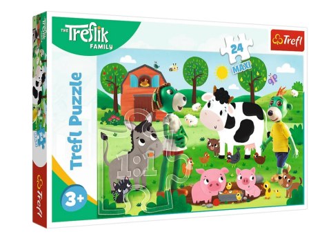 Puzzle 24 Maxi Rodzina Treflików Trefliki na wsi Trefl 14361 Puzzle 24 Maxi Rodzina Treflików Trefliki na wsi Trefl 14361
