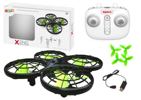Zdalnie Sterowany Dron X26 SYMA Czarny Zdalnie Sterowany Dron X26 SYMA Czarny