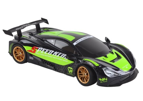 Duże Auto Sportowe Zdalnie Sterowane 1:10 Zielono-Czarne Duże Auto Sportowe Zdalnie Sterowane 1:10 Zielono-Czarne