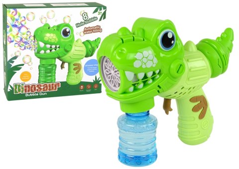 Maszyna do Robienia Baniek Mydlanych Pistolet Dinozaur Zielony Płyn Maszyna do Robienia Baniek Mydlanych Pistolet Dinozaur Zielony Płyn