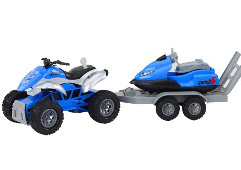 Quad z Przyczepą do przewozu Łodzi oraz Skuterem Wodnym Quad z Przyczepą do przewozu Łodzi oraz Skuterem Wodnym