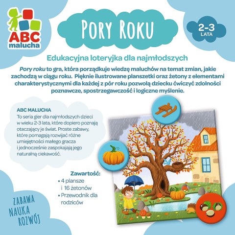 Gra Edukacyjna Pory Roku z Serii ABC Malucha Trefl 01941 Gra Edukacyjna Pory Roku z Serii ABC Malucha Trefl 01941