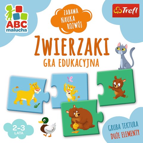 Gra Edukacyjna Zwierzaki z Serii ABC Malucha Trefl 01940 Gra Edukacyjna Zwierzaki z Serii ABC Malucha Trefl 01940