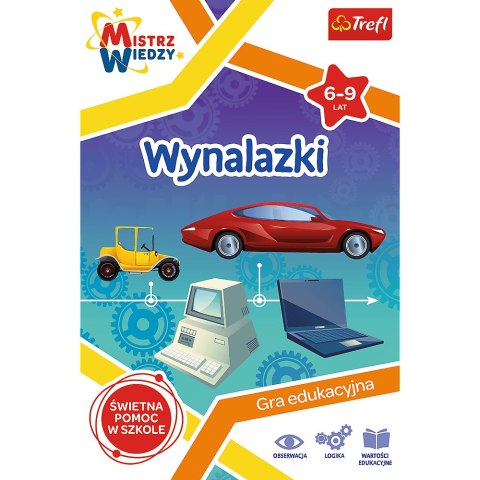 Gra Wynalazki z Serii Mistrz Wiedzy Trefl 01958 Gra Wynalazki z Serii Mistrz Wiedzy Trefl 01958