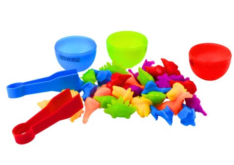 Sorter Jaja Dinozaurów Szczypce Kolorowe 6 Sztuk Sorter Jaja Dinozaurów Szczypce Kolorowe 6 Sztuk