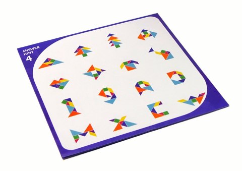 Układanka Tangram 7 Magnetycznych Klocków Puzzle Kolorowe Układanka Tangram 7 Magnetycznych Klocków Puzzle Kolorowe
