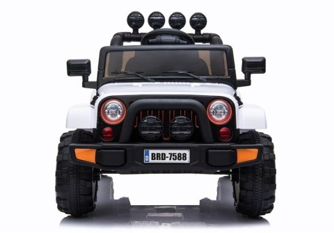 Auto na Akumulator Jeep BRD-7588 Biały 4x4 Auto na Akumulator Jeep BRD-7588 Biały 4x4