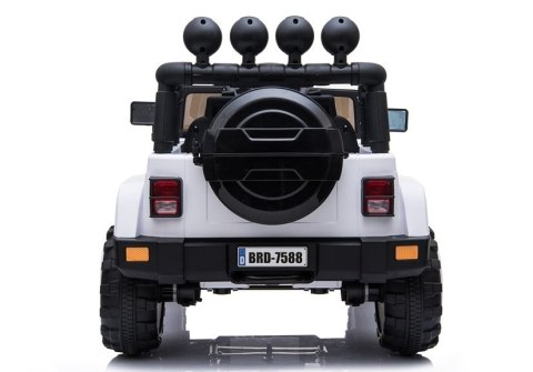 Auto na Akumulator Jeep BRD-7588 Biały 4x4 Auto na Akumulator Jeep BRD-7588 Biały 4x4