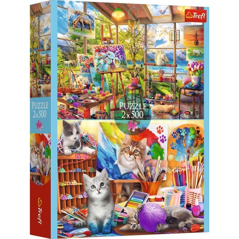 Puzzle - 2x500 - Sztuka malowaniaFSC Mix 70% 37530 Puzzle - 2x500 - Sztuka malowaniaFSC Mix 70% 37530
