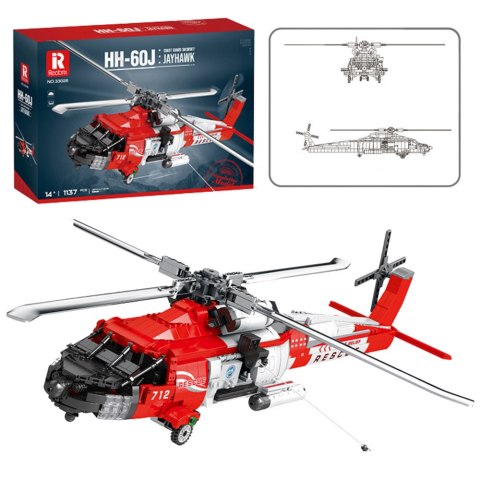 Klocki Konstrukcyjne Helikopter Ratunkowy HH-60J Jayhawk 1137el Klocki Konstrukcyjne Helikopter Ratunkowy HH-60J Jayhawk 1137el