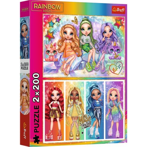 Puzzle - 2x200 - Tęczowe lalki / MGA Rainbow high Trefl 13335 Puzzle - 2x200 - Tęczowe lalki / MGA Rainbow high Trefl 13335