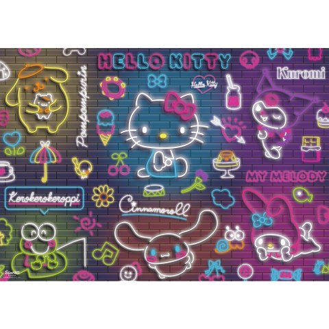 Puzzle - 500 - Neon Hello Kitty Trefl 37523 Puzzle - 500 - Neon Hello Kitty Trefl 37523