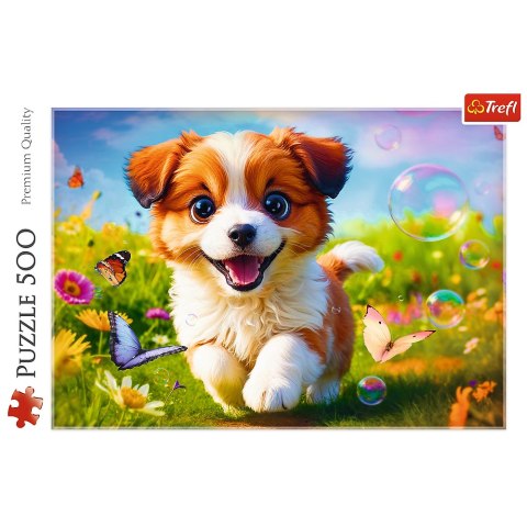 Puzzle - 500 - Wesoły piesek Trefl 37524 Puzzle - 500 - Wesoły piesek Trefl 37524