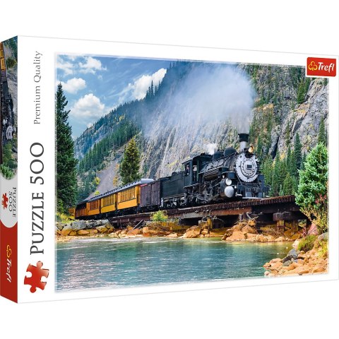 Puzzle 500 el. Górski pociąg Trefl 37379 Puzzle 500 el. Górski pociąg Trefl 37379