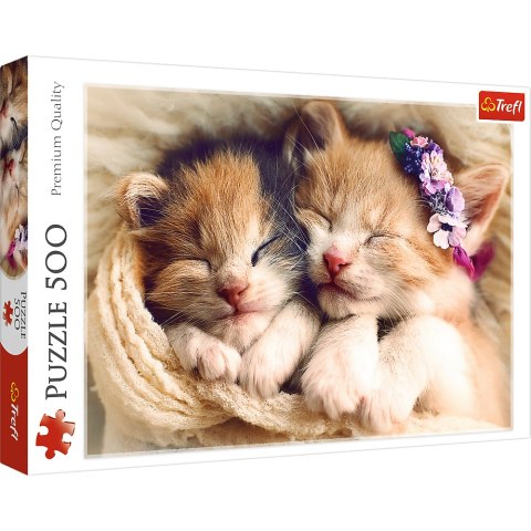 Puzzle 500 el. Śpiące kotki Trefl 37271 Puzzle 500 el. Śpiące kotki Trefl 37271