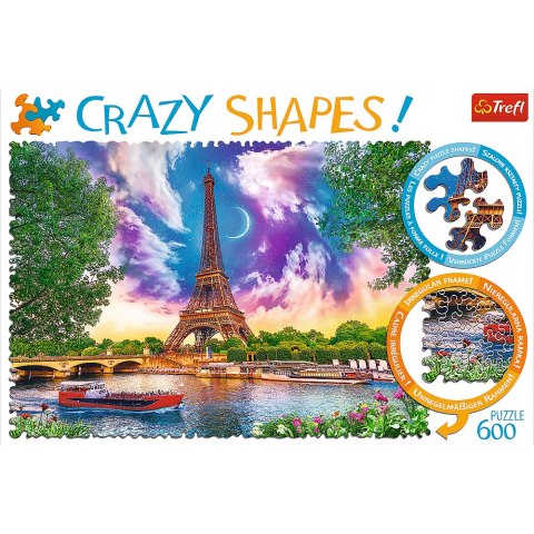 Puzzle - 600 Crazy Shapes - Niebo nad Paryżem 11115 Puzzle - 600 Crazy Shapes - Niebo nad Paryżem 11115