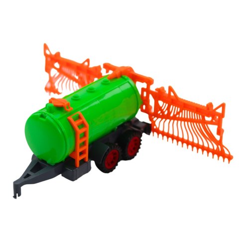 Zestaw Traktor Rolniczy Farmerski Cysterna Zgrabiarka Zestaw Traktor Rolniczy Farmerski Cysterna Zgrabiarka