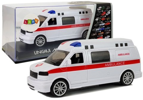 Ambulans Karetka Pogotowia z Napędem Dźwięk Syrena Światła Ambulans Karetka Pogotowia z Napędem Dźwięk Syrena Światła