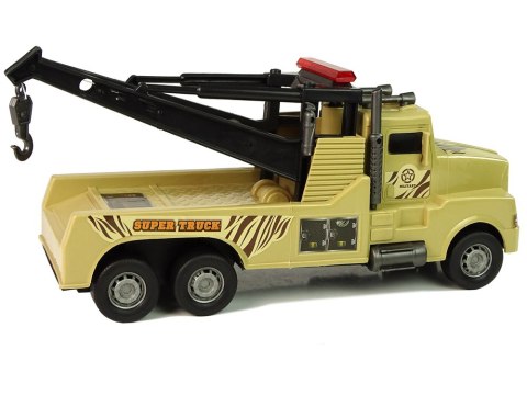 Auto Ciężarówka Holownik Pomoc Drogowa 1:10 Lina Wojskowy Brązowy Auto Ciężarówka Holownik Pomoc Drogowa 1:10 Lina Wojskowy Brązowy