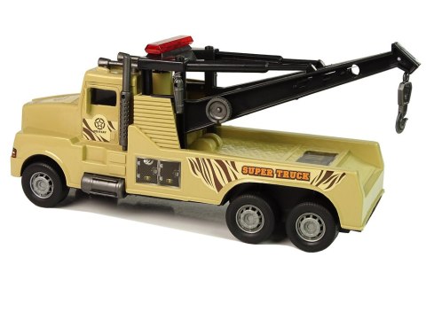 Auto Ciężarówka Holownik Pomoc Drogowa 1:10 Lina Wojskowy Brązowy Auto Ciężarówka Holownik Pomoc Drogowa 1:10 Lina Wojskowy Brązowy