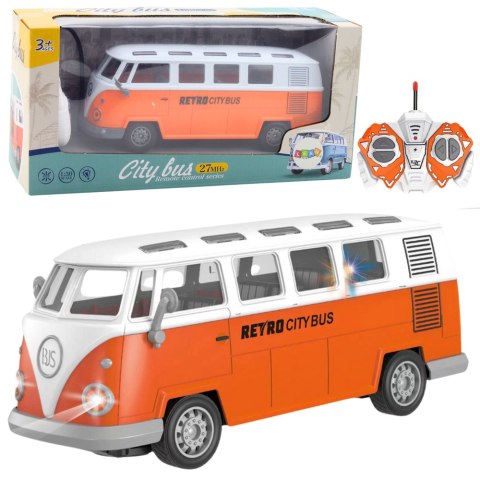 Autobus Retro City Bus Zdalnie Sterowany RC Światła 1:30 Autobus Retro City Bus Zdalnie Sterowany RC Światła 1:30