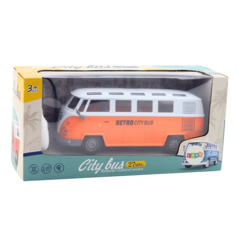 Autobus Retro City Bus Zdalnie Sterowany RC Światła 1:30 Autobus Retro City Bus Zdalnie Sterowany RC Światła 1:30