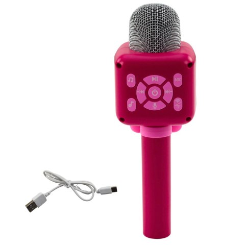 Bezprzewodowy Mikrofon Bluetooth Do Karaoke Nagrywanie Zmiana Głosu Różowy Bezprzewodowy Mikrofon Bluetooth Do Karaoke Nagrywanie Zmiana Głosu Różowy